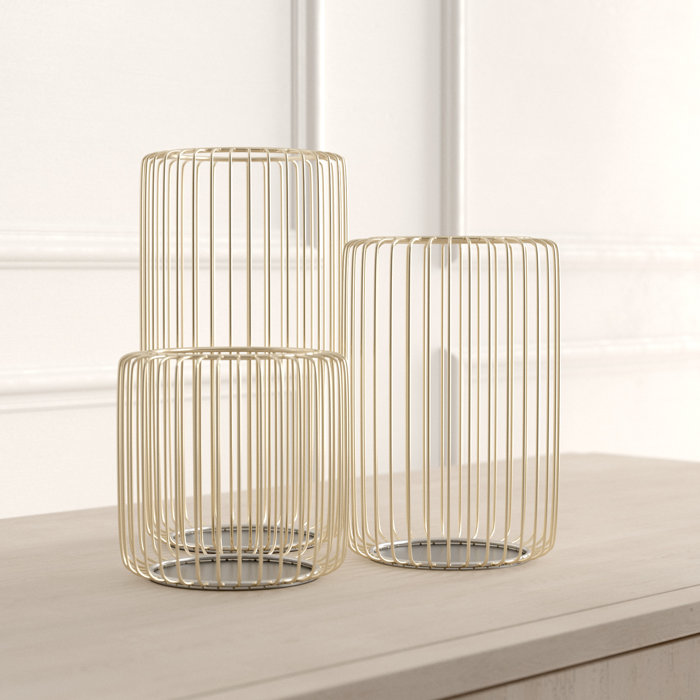 Ivy Bronx Metal Tabletop Candle Lantern & Reviews Wayfair